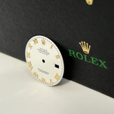 Rolex Datejust Men's 36mm Two Tone White Dial Gold Roman Numerals 16233